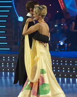 The actress' early departure means dance partner Anton du Beke misses out on the final yet again