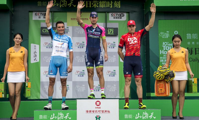 Giraud, Modolo, and Jones on the podium