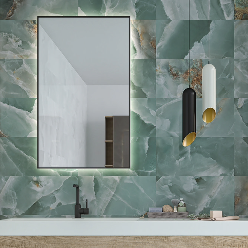 Malavita Polished Green Onyx Marble Effect Wall and Floor Tiles project - 2025-12-12T143328.466