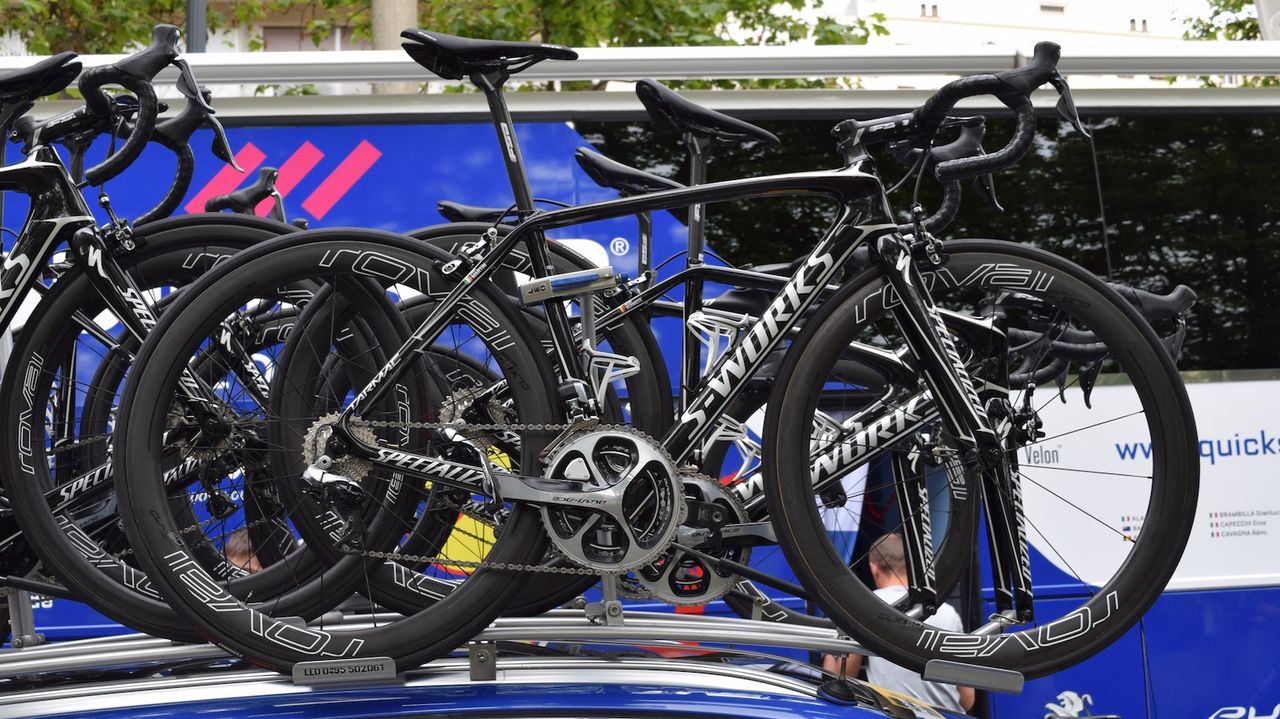Dan Martin's spare bike is the existing Specialized Tarmac