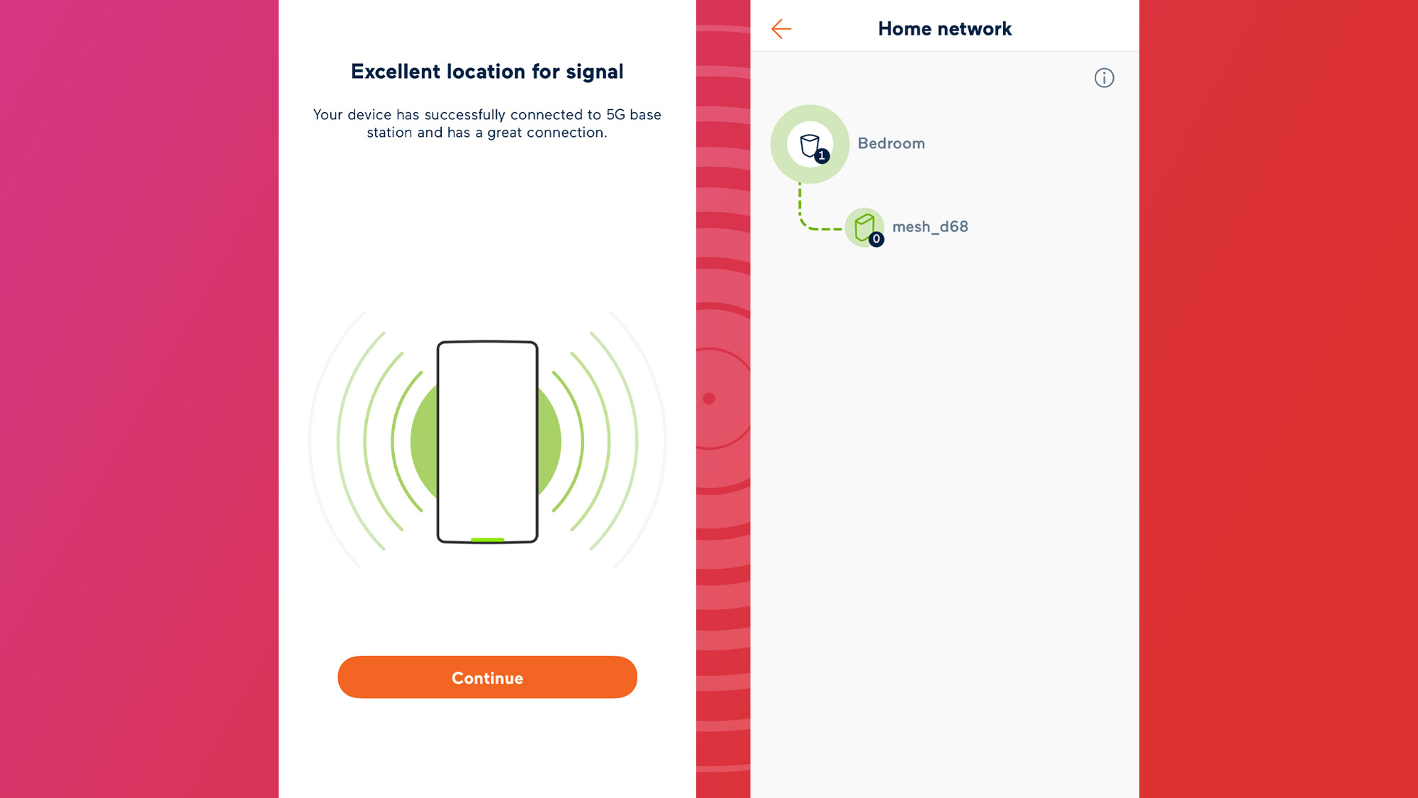 Screenshots taken from the My Internet Connection app