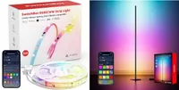 SwitchBot Smart RGBICWW App-Controlled Floor Lamp and LED Strip Light 5m