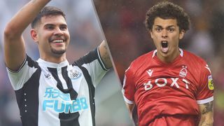 Bruno Guimaraes of Newcastle United and Brennan Johnson of Nottingham Forest could both feature in the Newcastle vs Nottm Forest live stream