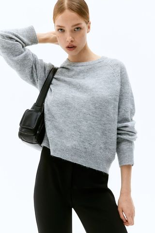 Short Fine-Knit Jumper