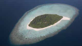 A private island in the Maldives