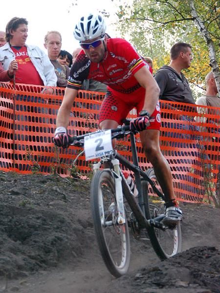 Belgian Mountain Biker Davy Coenen at the GP Roel Paulissen