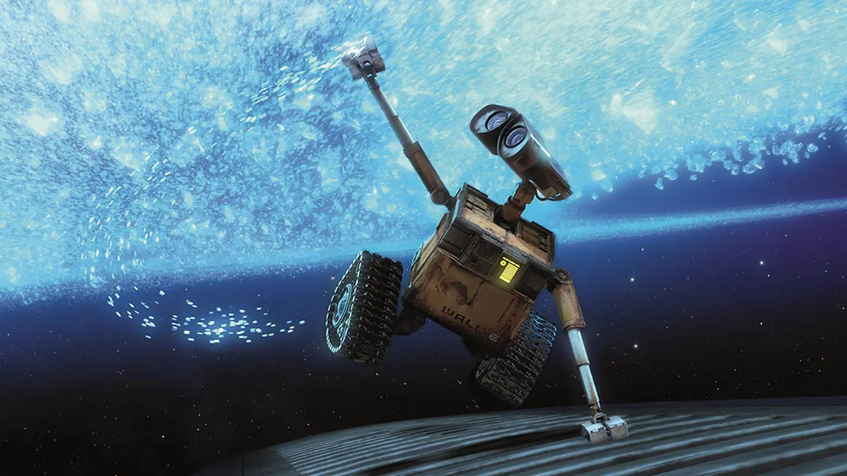Wall-E the robot from the Pixar film