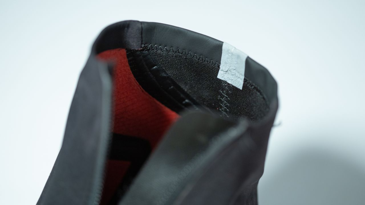 Giro Blaze winter cycling boots thin rear of ankle
