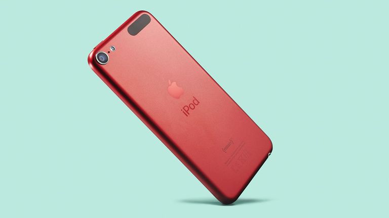 iPod touch deals 2022, image shows iPod touch on green background
