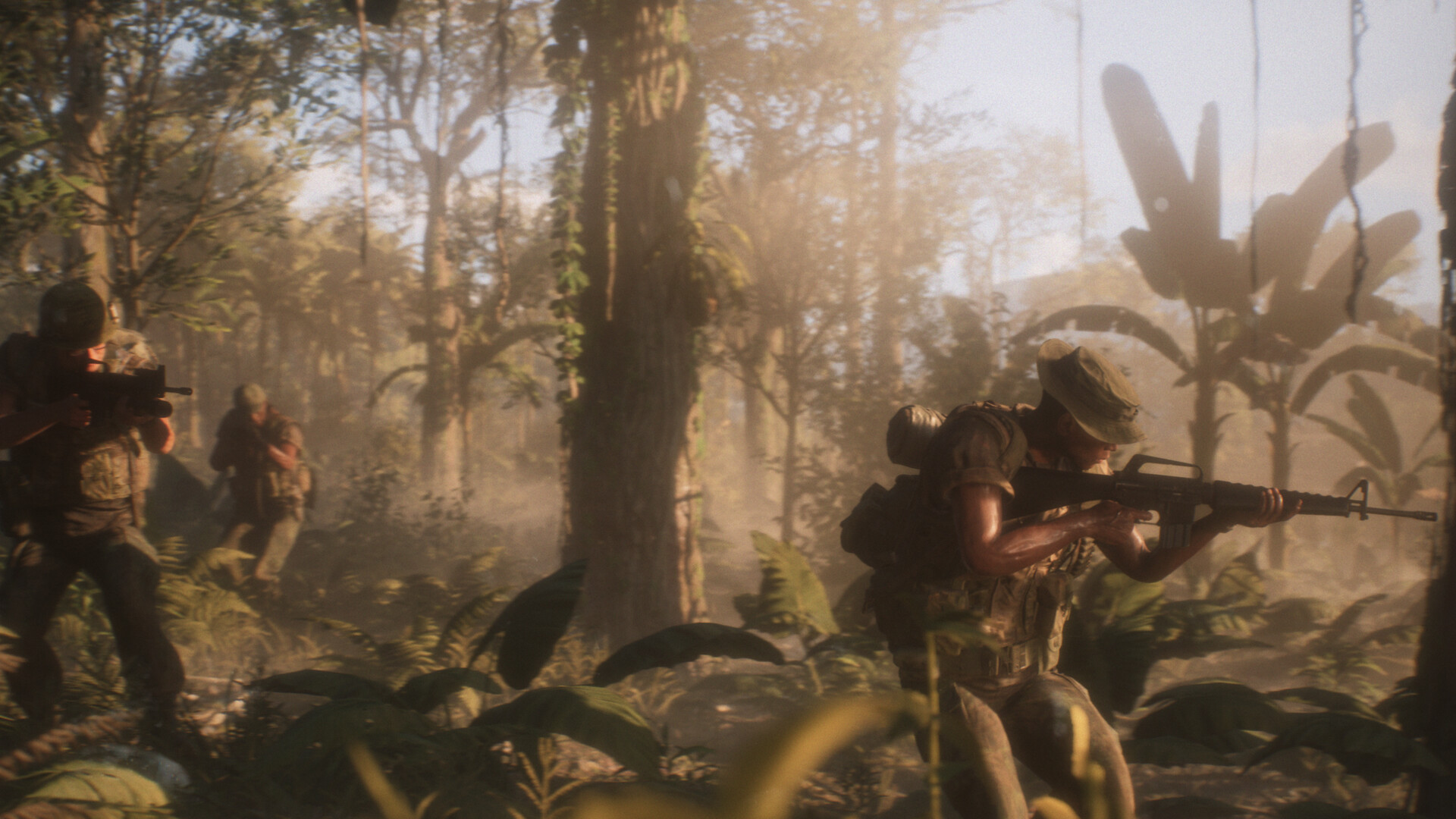 Hell Let Loose: Vietnam gameplay showing combat in a jungle