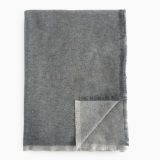 Cashmere Reversible Two-Tone Throw against a white background.