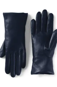 Lands' End EZ Touch Screen Cashmere Lined Leather Gloves