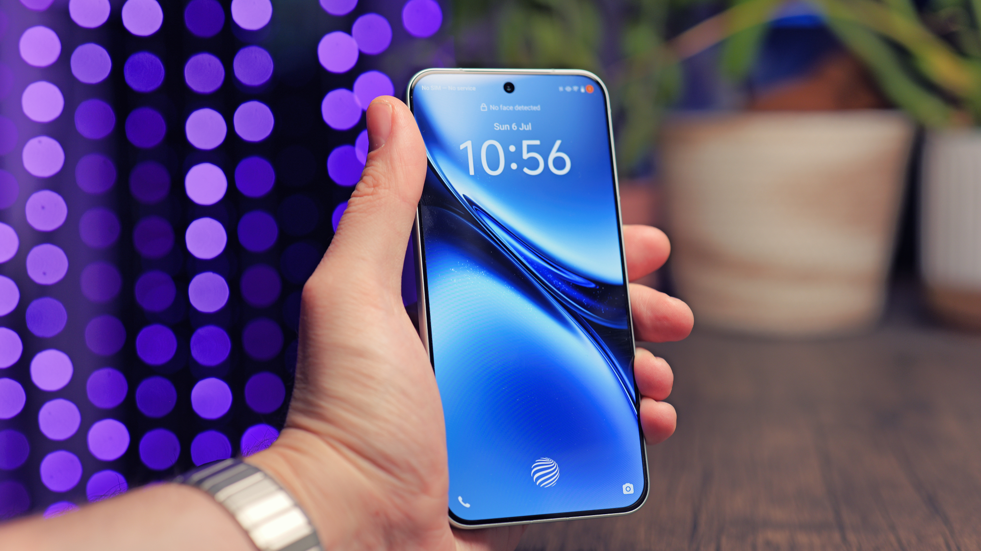 Vivo X200 FE phone held in a hand