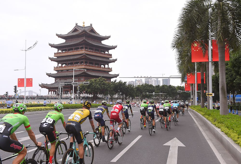 Scenery along the route of stage 3 at the Tour of Guangxi