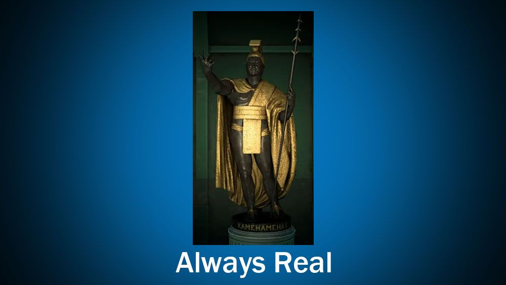 ACNH statues: KING KAMEHAMEHA I BY THOMAS RIDGEWAY GOULD