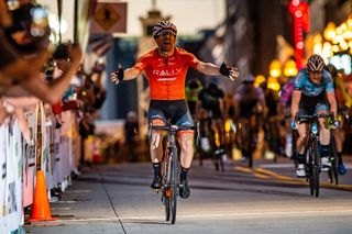 Ty Magner wins the US Pro Criterium Championship in Knoxville.