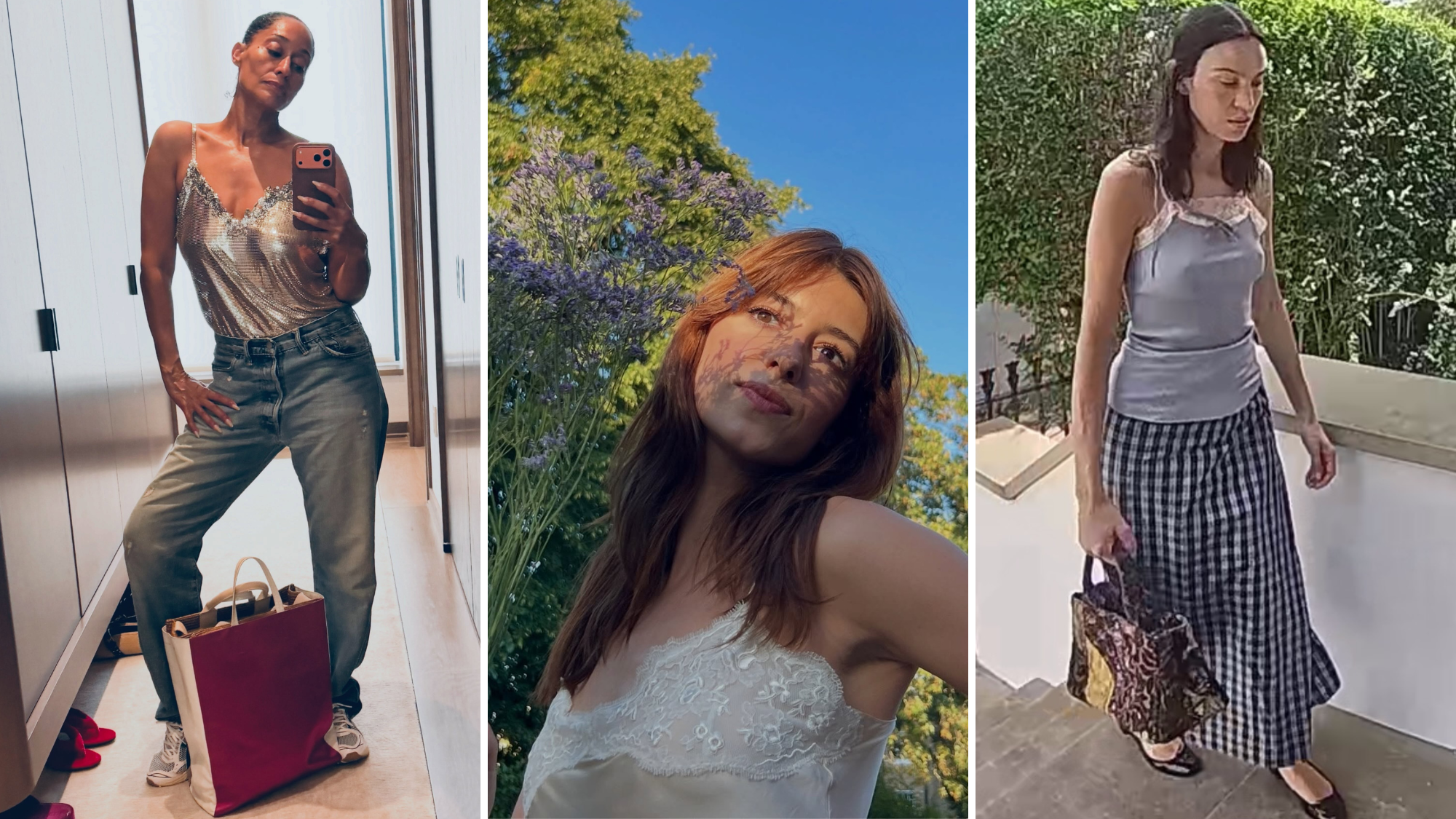 Camisole Tops worn by Tracee Ellis Ross, Daisy Egdar-Jones and Alexa Chung