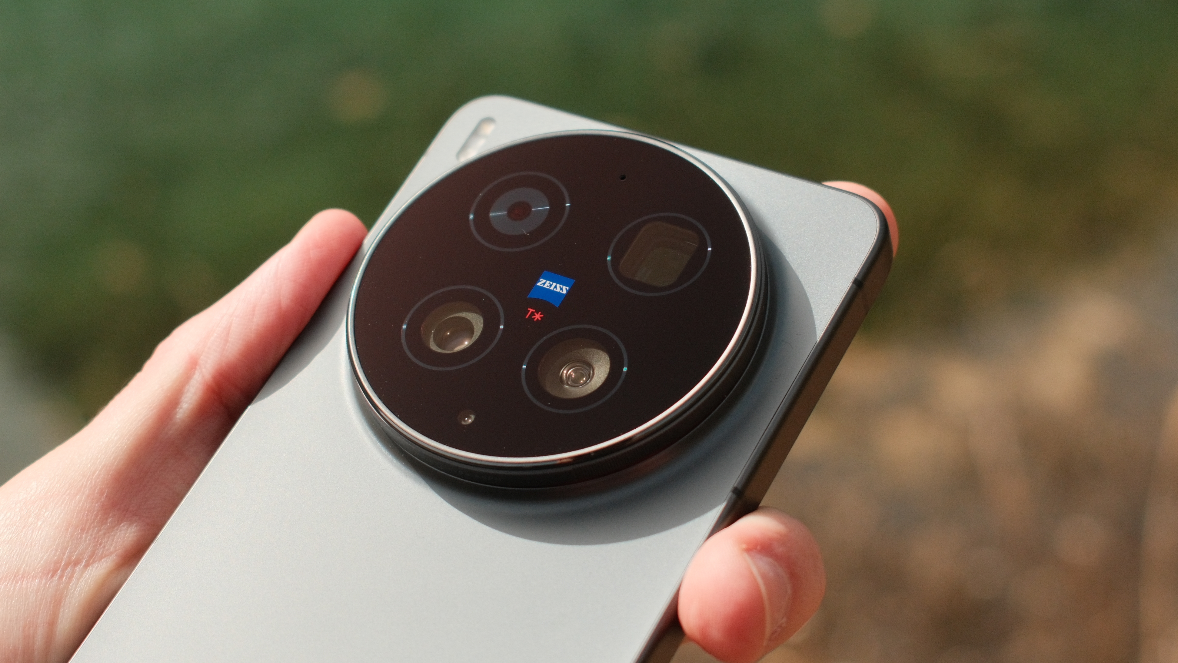 Close-up of the Vivo X300 Ultra camera module with Zeiss branding