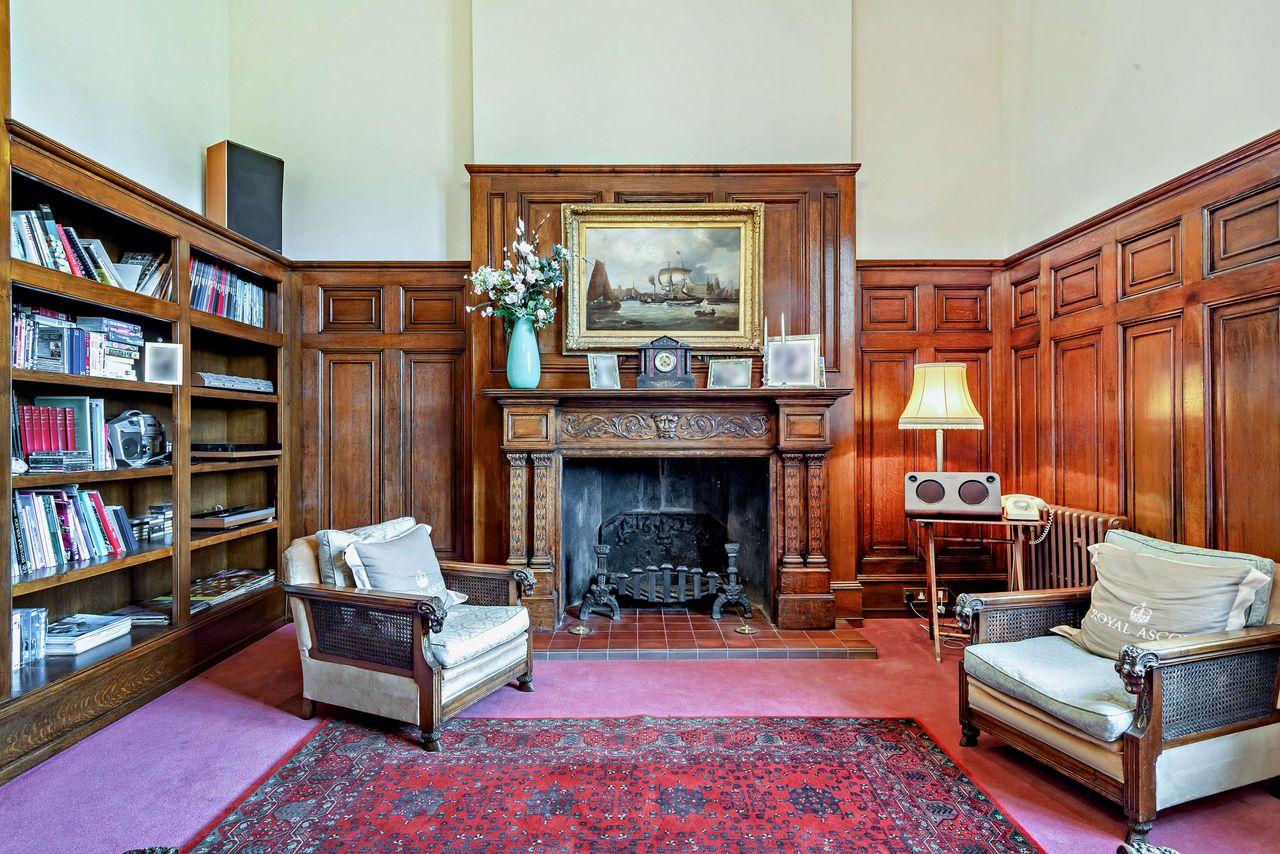 Houses for sale with libraries: The Victorian Wing, Hunstanton Hall, Old Hunstanton, Norfolk.