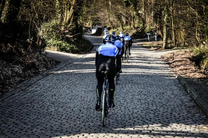 Omloop Het Nieuwsbald recon time. It's handy to know about the cobbles before the start.
