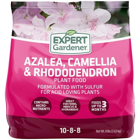 Expert Gardener Azalea, Camellia & Rhododendron Plant Food Fertilizer 10-8-8, 8 Lb.