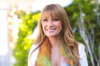 Jane Seymour visits Hallmark Channel's "Home & Family" at Universal Studios Hollywood on November 01, 2019 in Universal City, California.