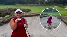 Carly Cummins with a 58-degree sand wedge