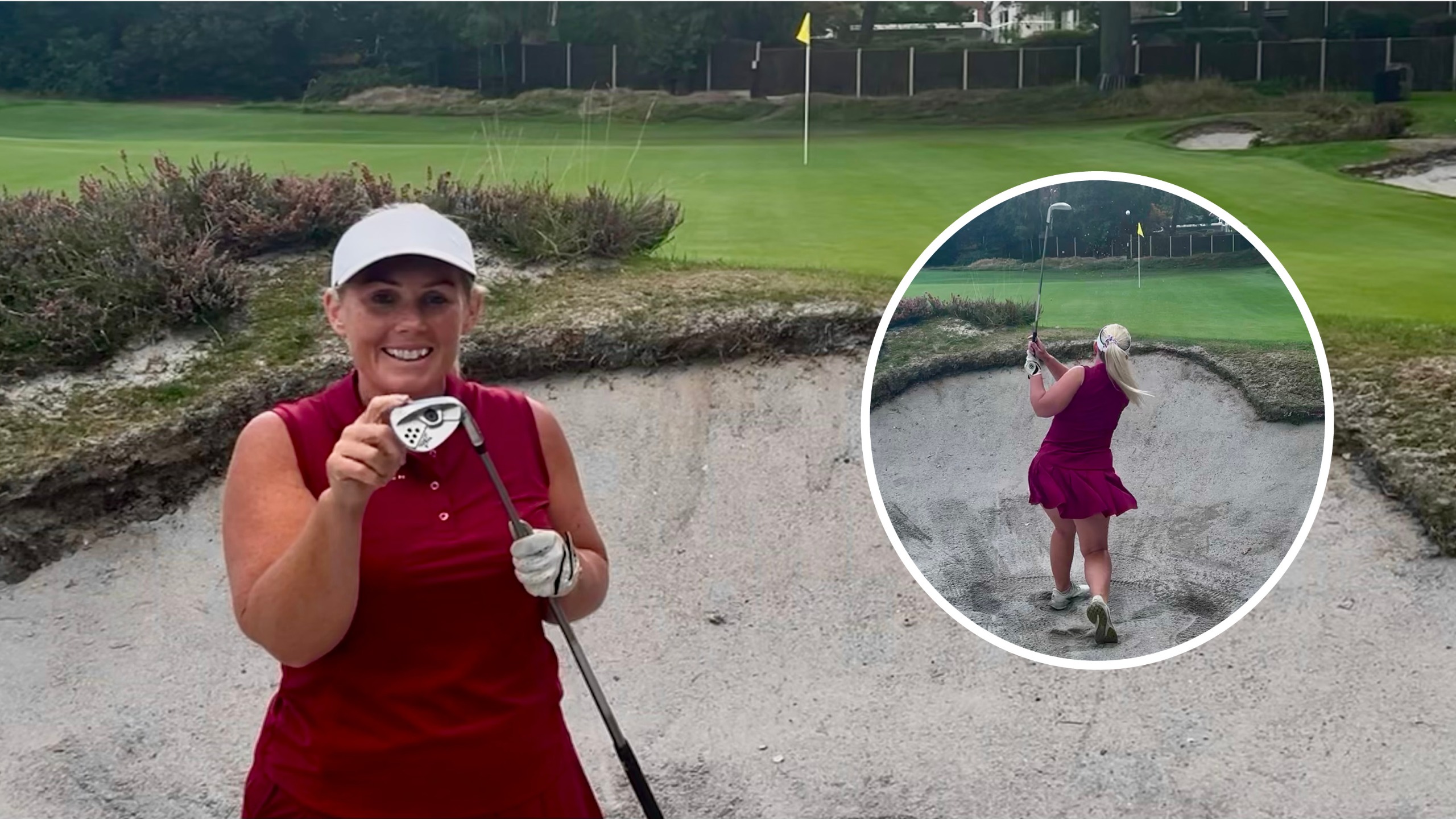 Carly Cummins with a 58-degree sand wedge