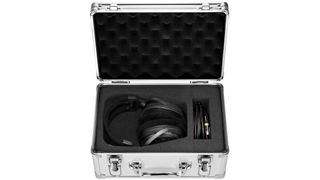 Audio-Technica ATH-ADX3000 headphones in silver carry case