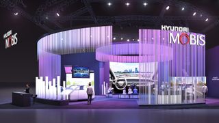 Hyundai Mobis conference set up.