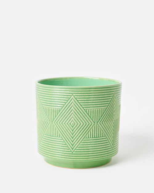 Punta Green Ceramic Plant Pot