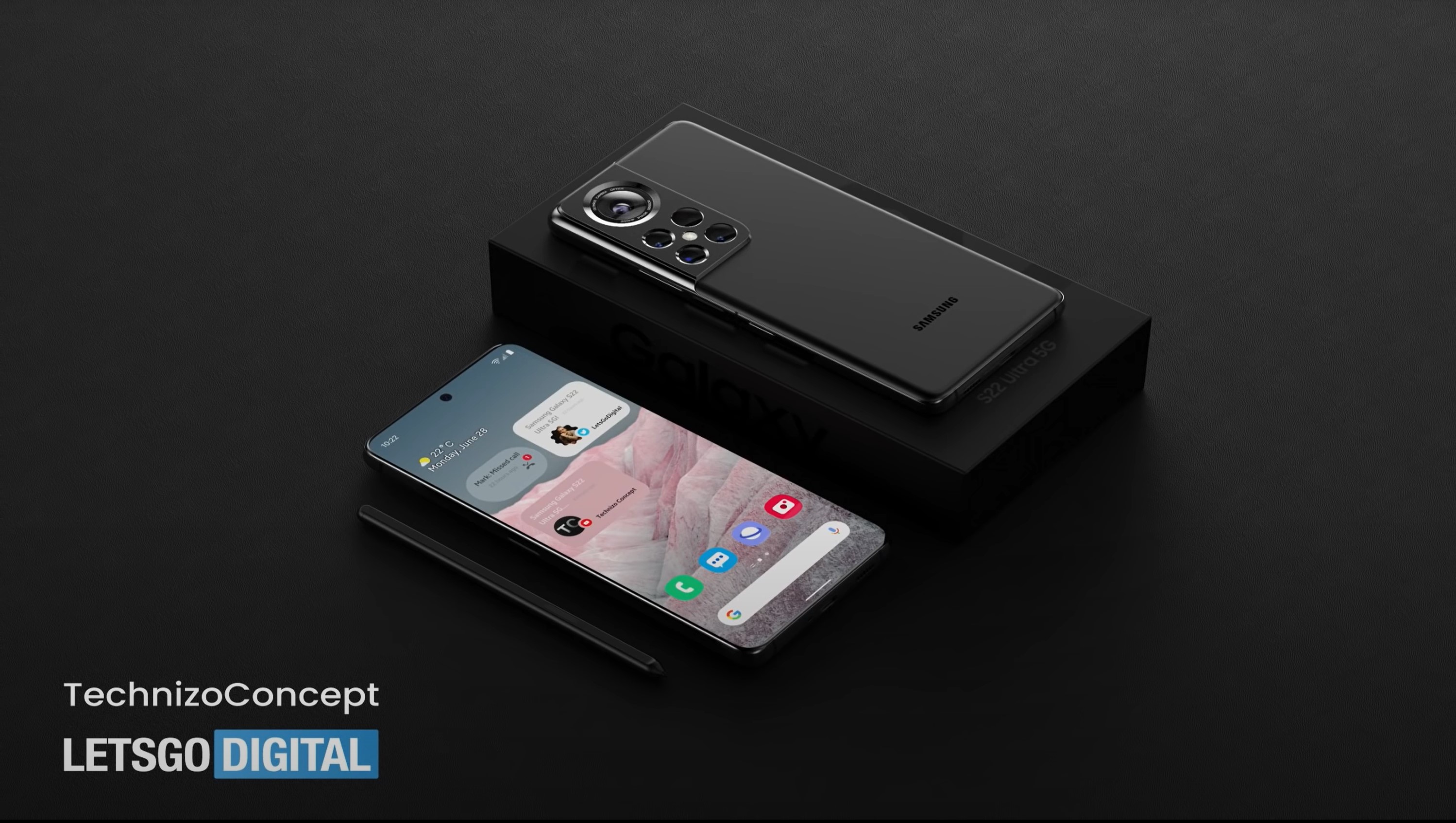 samsung galaxy s22 ultra box concept