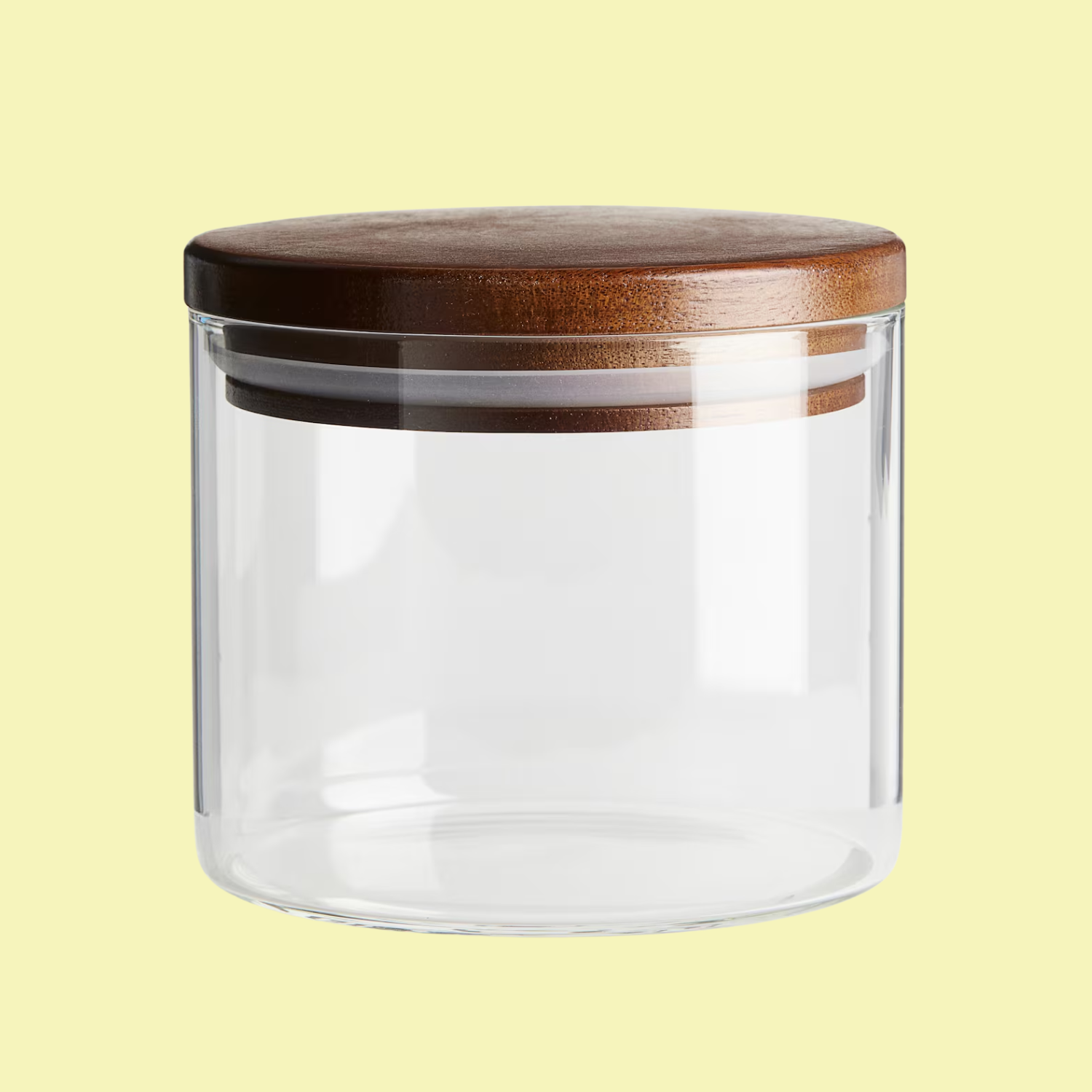 A glass jar