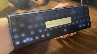 The QPAD Flux 65 Model 5 Hall effect gaming keyboard.