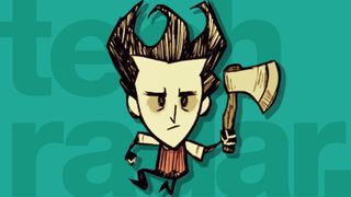 Best survival games: Don't Starve character on a green background