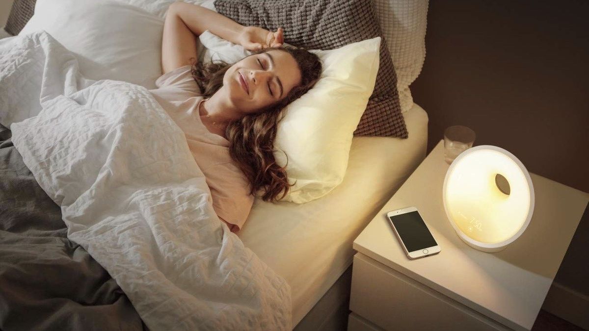 The Philips Wake Up Light Alarm Clock is $45 on