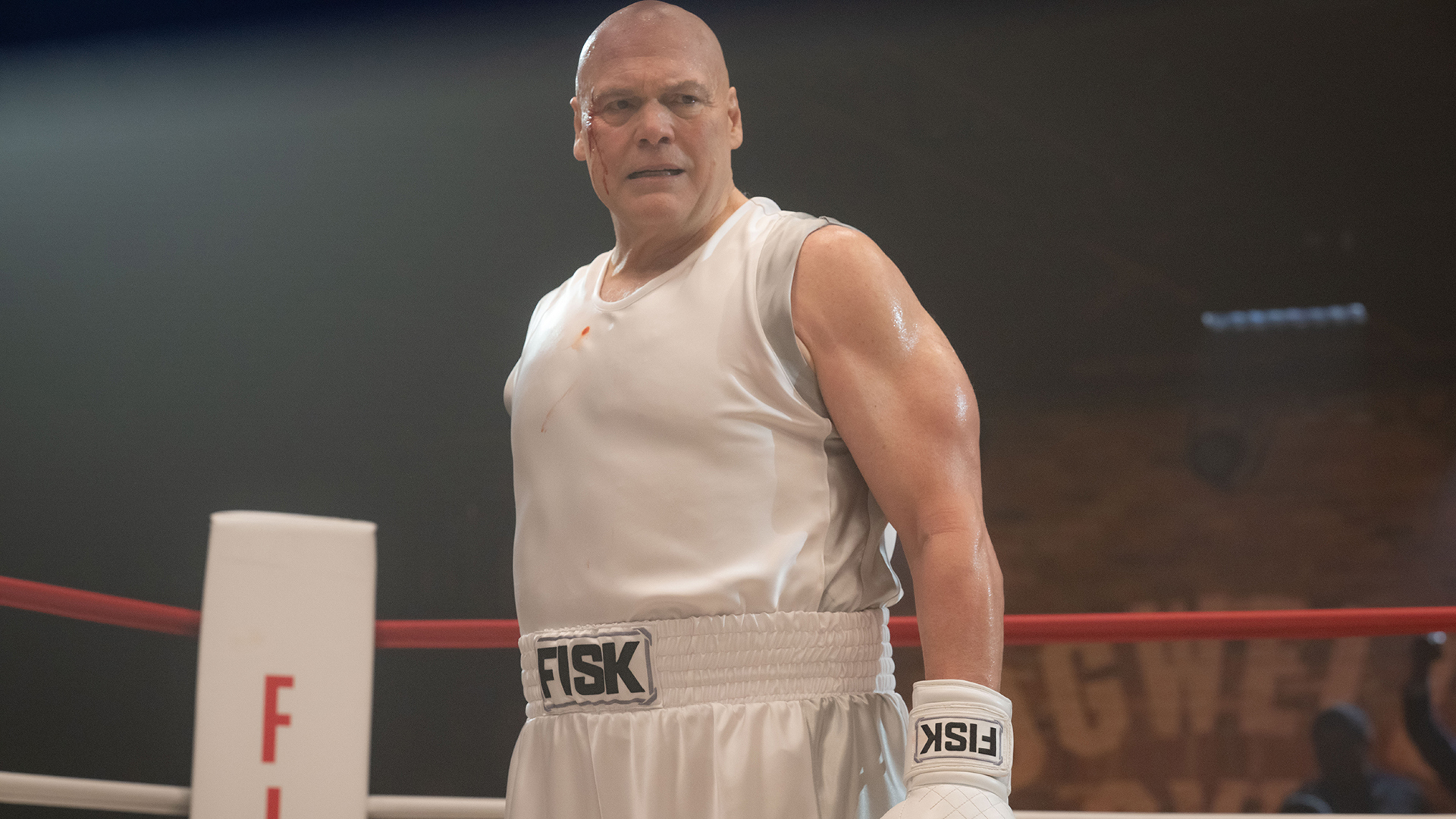 Wilson Fisk standing in a boxing ring in Daredevil: Born Again season 2 episode 5