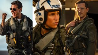 Top Gun: Maverick promo images of Tom Cruise, Danny Ramirez and Lewis Pullman