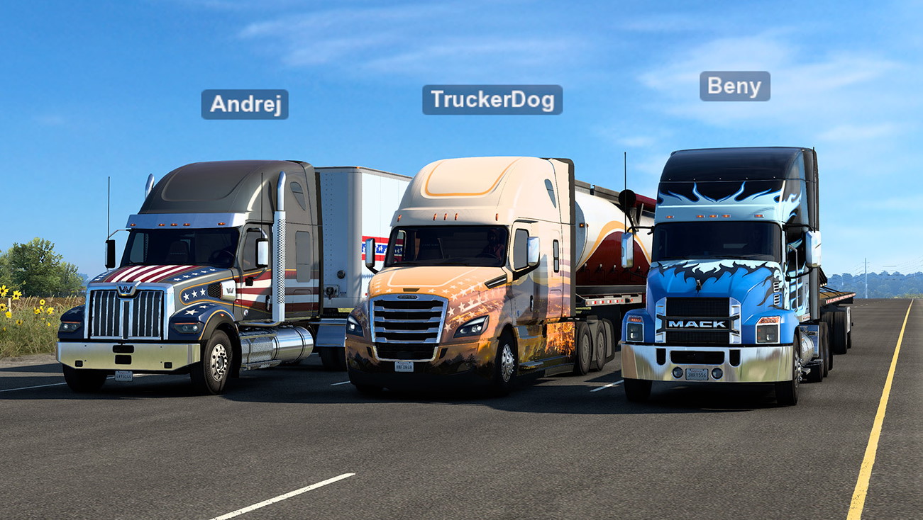 Hit the open road with your friends in American Truck Simulator's new  'Convoy' mode
