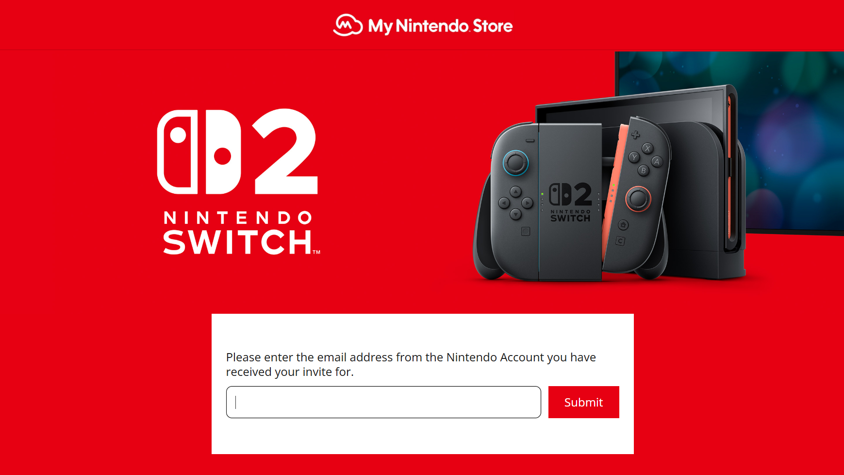 A screenshot of the My Nintendo Store