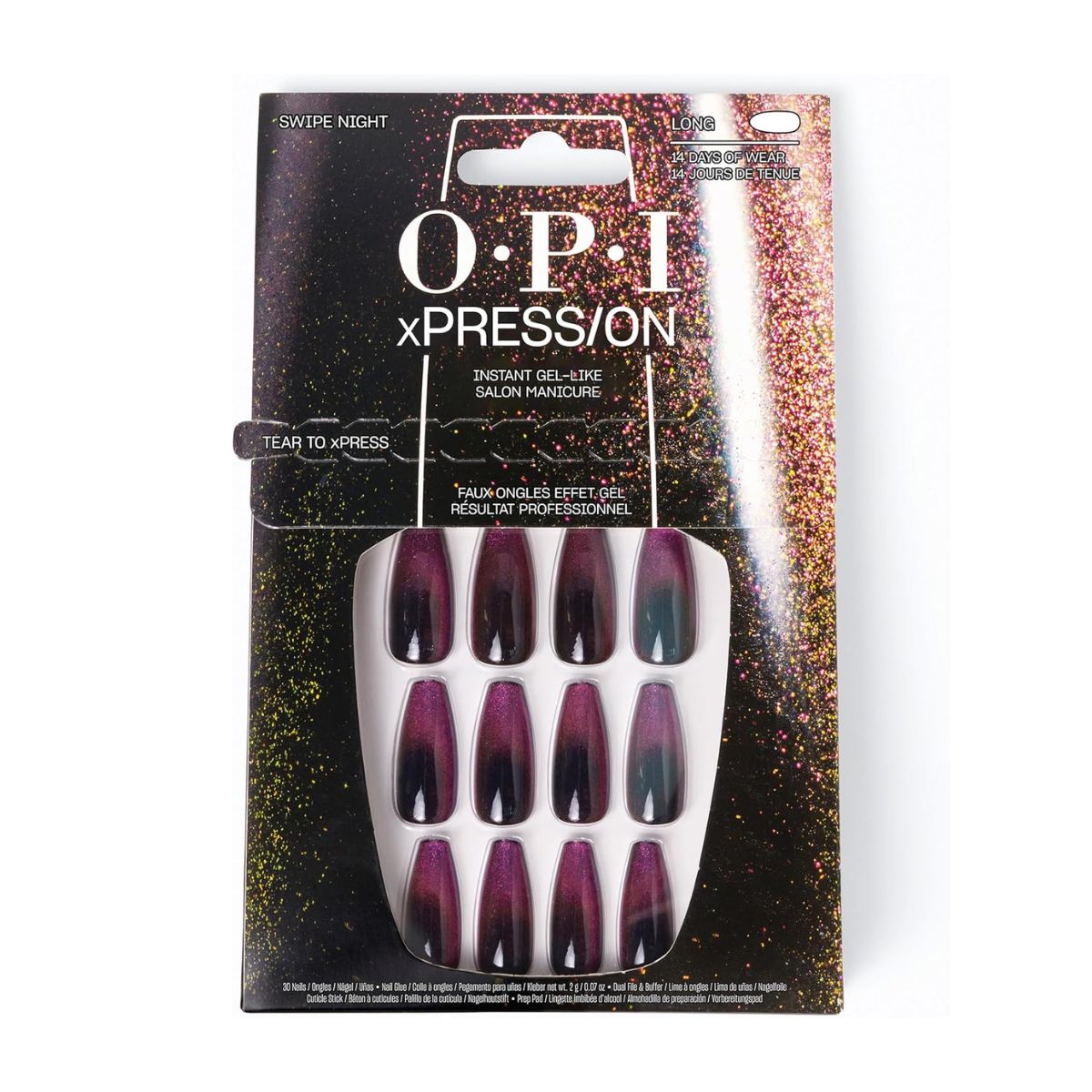 OPI Press On Nails in Swipe Night