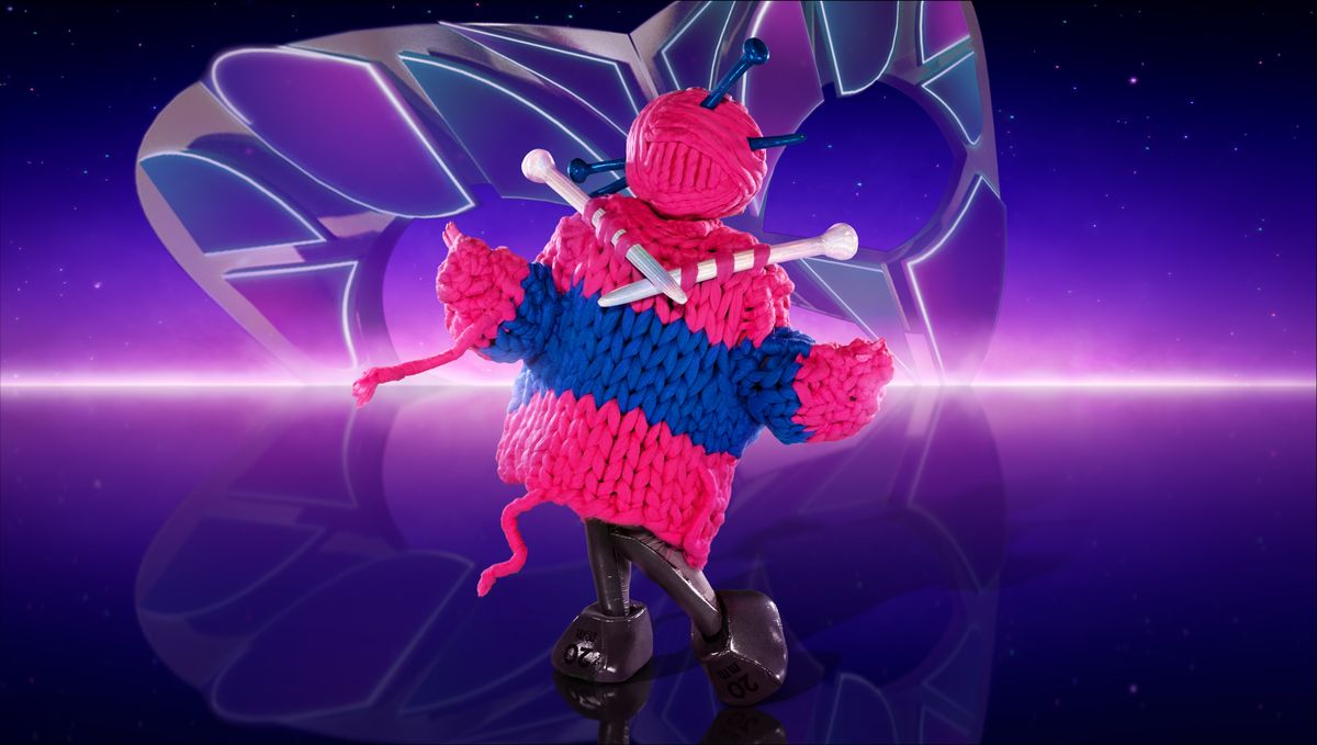 Knitting costume for The Masked Singer UK