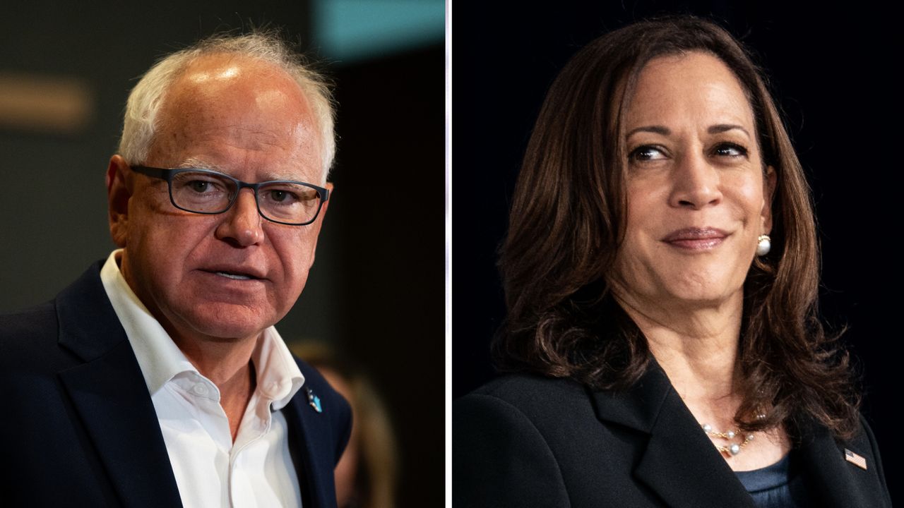 Kamala Harris chooses Tim Walz as her vice president pick..