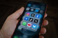  On top row left to right, the logo of social media platform Instagram is seen beside that of Meta&rsquo;s Threads and Facebook. On the middle row from left is the logo of Donald Trump's Truth Social app, next to the logo of social media app TikTok and the logo of Elon Musk&rsquo;s US online social media and social networking site 'X' (formerly known as Twitter). Along the bottom row, left to right is the messaging service WhatsApp, the logo for online video sharing and social media platform YouTube and the logo for the Bluesky app. (Photo by Anna Barclay/Getty Images)
