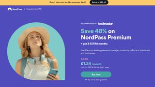 NordPass website screenshot.