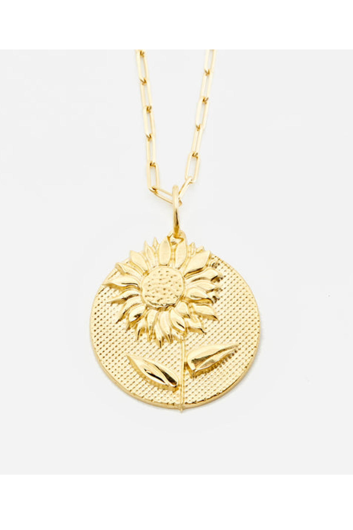 Rellery sunflower pendant necklace
