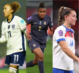Lauren James, Nikita Parris and Maya Le Tissier all playing for England
