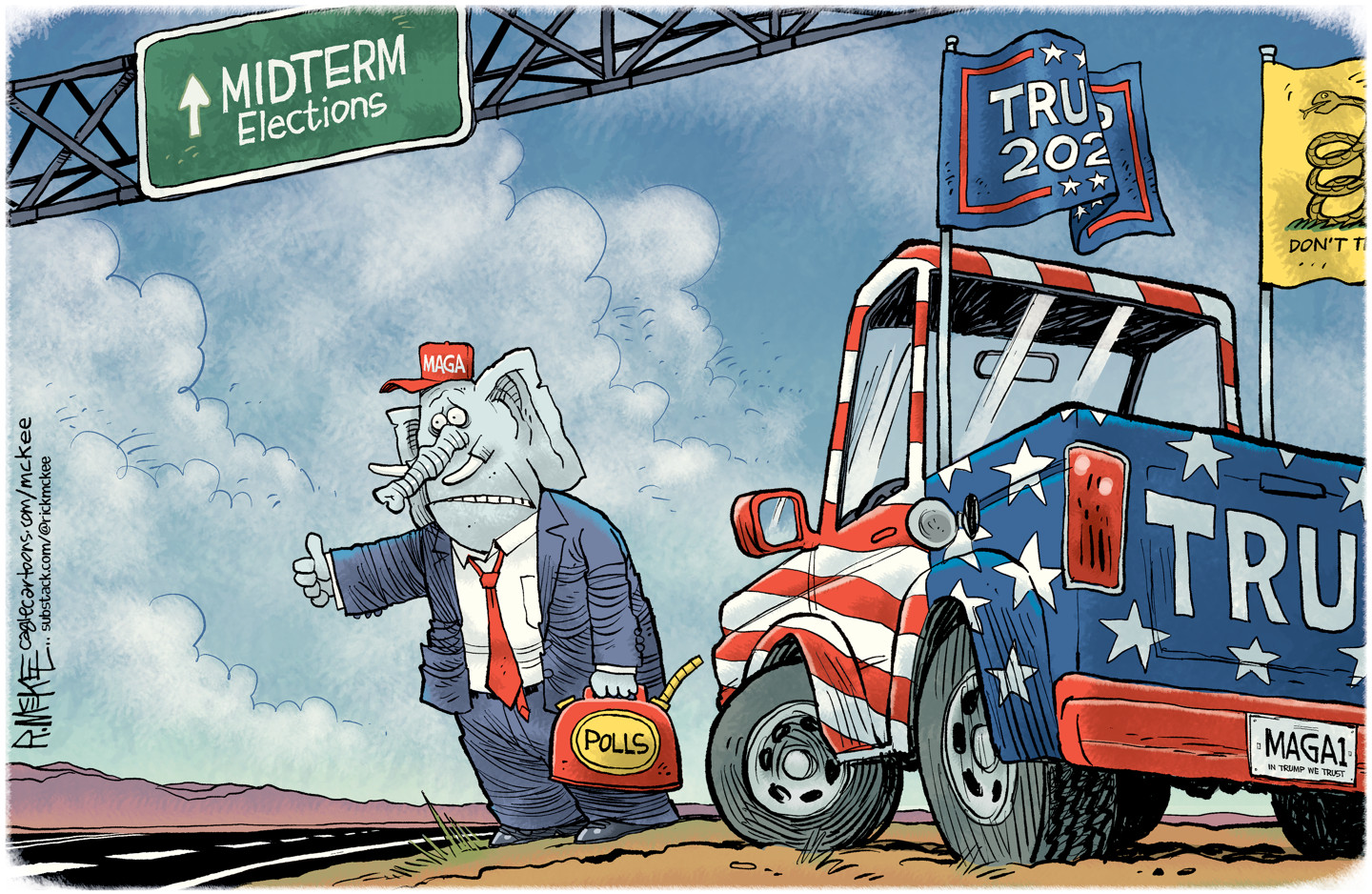 Political cartoon