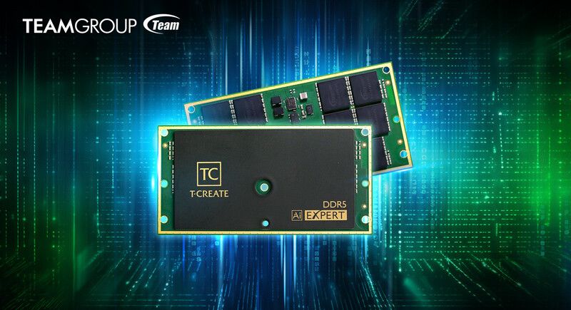 TeamGroup DDR5-7200 C32 CAMM2 promises performance speeds over 100 GB/s — memory manufacturer aims for DDR5-9000