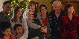 Alison Brie, Kristen Stewart, Mackenzie Davis, Victor Garber and the cast of Happiest Season